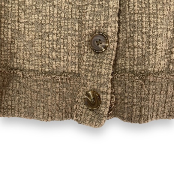 Vince Camuto Knit Button Front Chunky Slouchy Cardigan Sweater Olive Size Medium - Picture 6 of 8